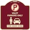 Signmission Valet Parking Tow Away Zone W/ Car Graphic Heavy-Gauge Aluminum Sign, 18" x 18", BU-1818-22761 A-DES-BU-1818-22761 - alternate 1